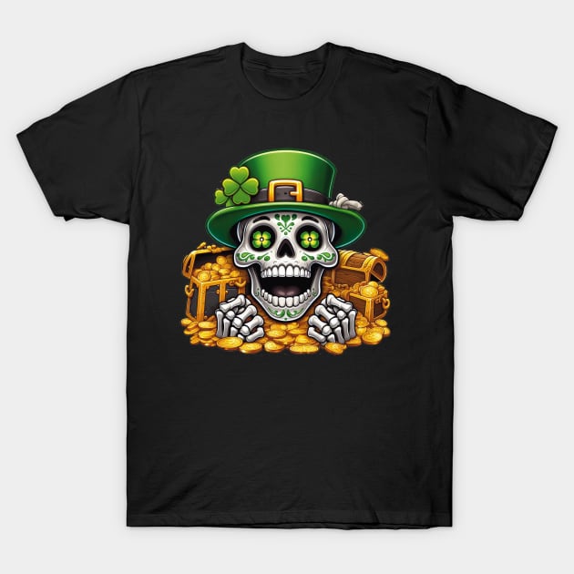 St Patrick's Day - Lucky Bones T-Shirt by ImaginativeInkPOD